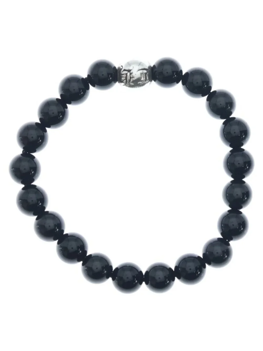 Chrome Hearts 10 Bead Bracelet Black
